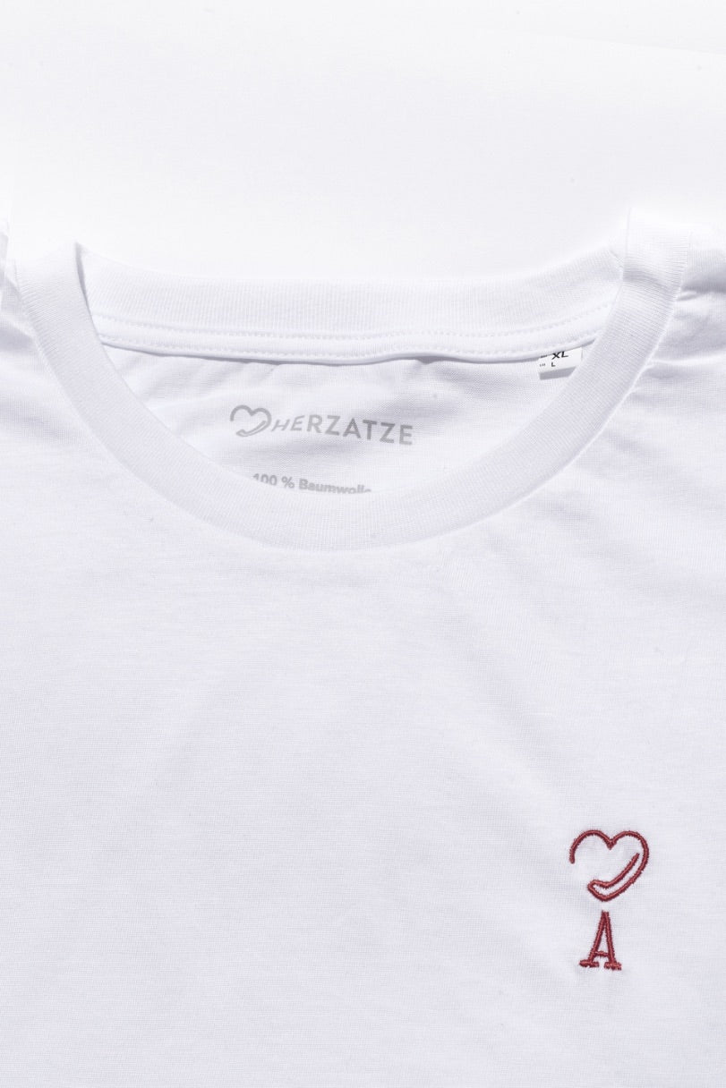 Herzatze T-Shirt Herz-Ass Nackeninnendruck Bruststick