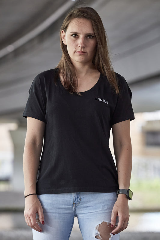 T-Shirt »Läuft, Girl.« – schwarz