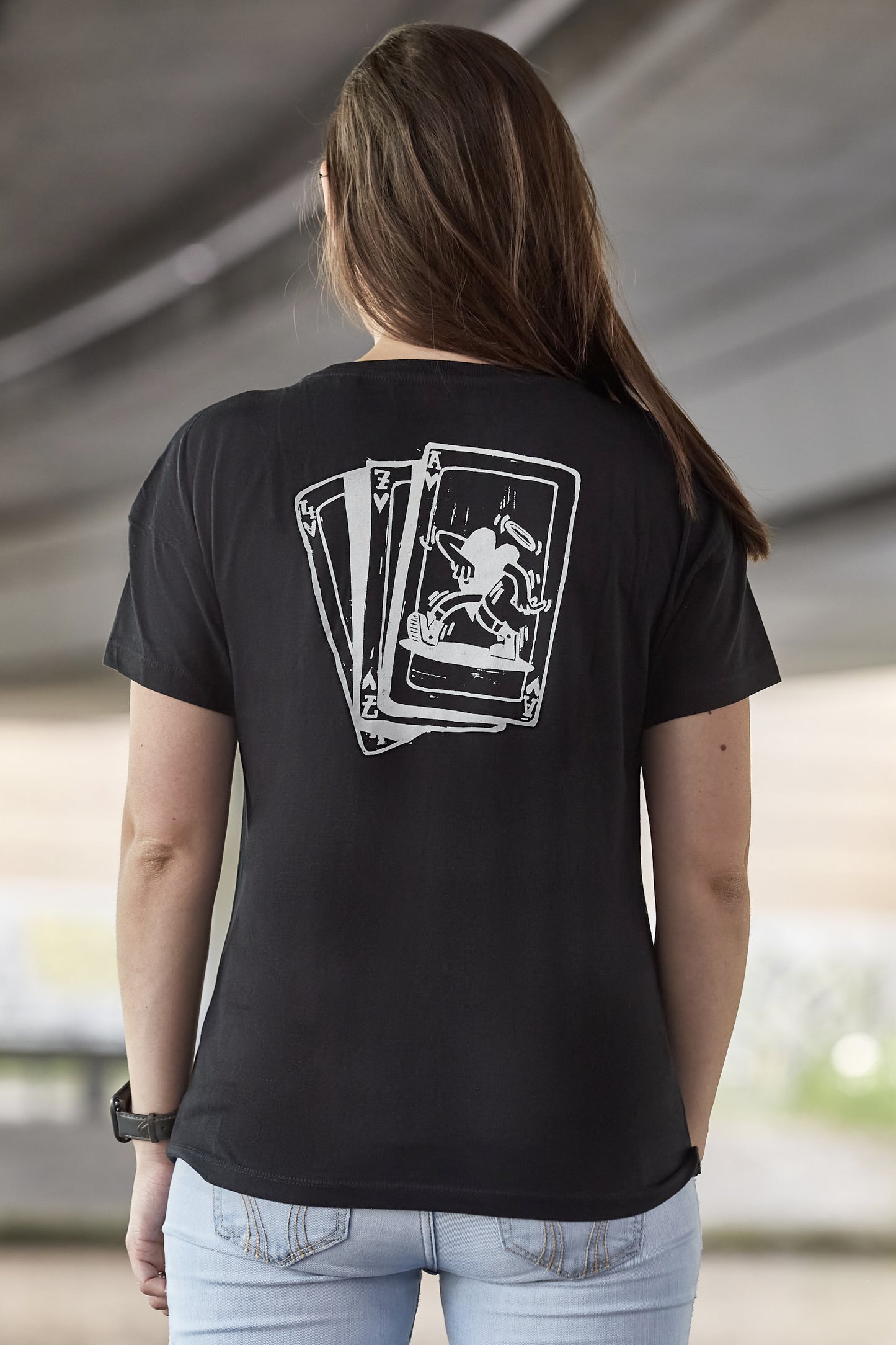T-Shirt »Läuft, Girl.« – schwarz